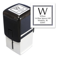 Chevron Border Square Stamper 