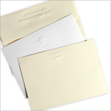 DYO Embossed Correspondence Cards - with Design