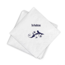 Designer White Beverage Napkins - Format C