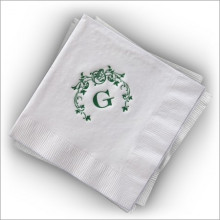 Designer White Beverage Napkins - Format A