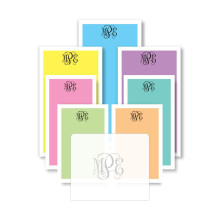 Spring Fling Memo Pads & Holder - with Monogram