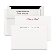 Letterpress Cards with 100% Cotton Paper - with Name