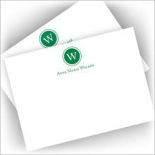 Letterpress Cards with 100% Cotton Paper - with Signet Initial