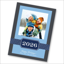 Holiday Greetings Photo Christmas Card