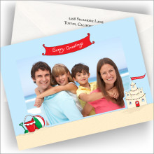 Sunny Greetings Beach Scene Photo Cards