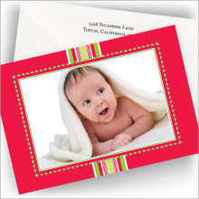 Red Ribbon Photo Cards - Horizontal