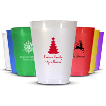 Holiday DYO 16 oz. Frosted Tumbler - with Design