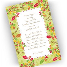 Autumn Leaves Invitations