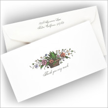 Basket Bouquet Slender Notes - Thank You