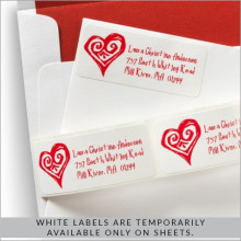 Cute Return Address Labels & Stickers for Valentines Day