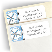 Blue Sand Dollars Address Labels