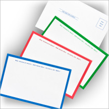 Bold Bordered Postcards