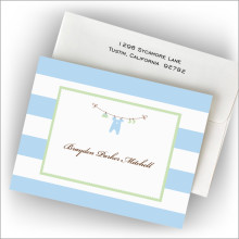 Boy Clothes Line Fold Note