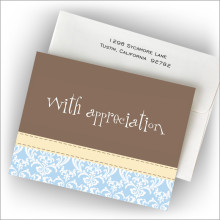 Boy Lavish Fold Note - Thank You