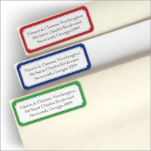 Bright Border Address Labels