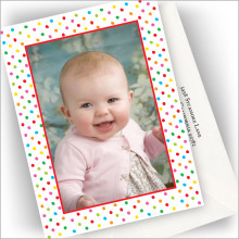 Bright Dots Photo Cards - Vertical