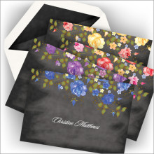 Chalkboard Floral Note Collection