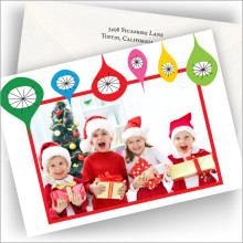 Cheerful Ornaments Photo Cards