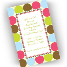 Cheery Dots Invitations