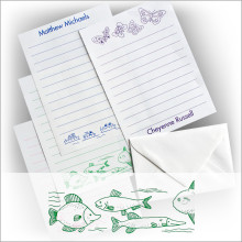 Children's Stationery - Green Fish