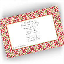 Christmas Floral Invitations - Horizonta