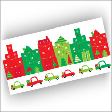 City Sidewalks Holiday Cards