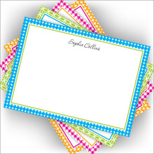 Colorful Pattern Bordered Card Assortment