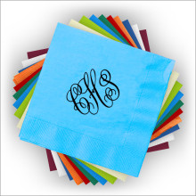 Custom Foil Napkins - Cocktail - with Monogram