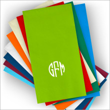 Custom Foil Napkins - Guest Towel - with Monogram