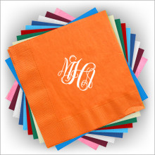 Custom Foil Napkins - Luncheon- with Monogram