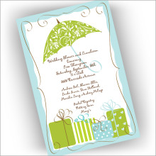 Damask Shower Invitations