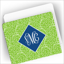 Decorative Acrylic Holder - 14-Lime Vine