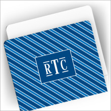 Decorative Acrylic Holder - 07-Blue Stripe