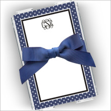 DYO Bow Memos - Navy - Monogram