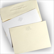 DYO Embossed Correspondence Cards - Monogram
