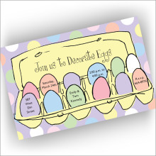 Easter Eggs Invitations