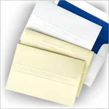 Embossed Bar Fold Note