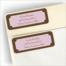Espresso & Pink Labels