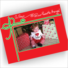 Favorite Things Photo Christmas Card