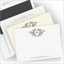 Floral Frame Correspondence Cards
