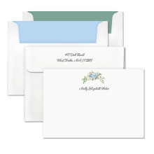 Floral Swag Correspondence Cards