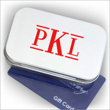 Gift Card Tins - with Monogram