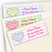 Gingham Address Label Assortment Pack