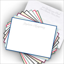 Hand Bordered Embossed Correspondence Cards