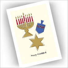 Happy Hanukkah Holiday Cards