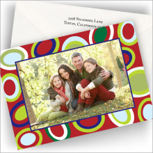 Holiday Circles Photo Cards - Horizontal