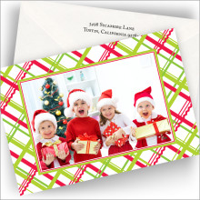 Holiday Ric Rac Photo Cards - Horizontal