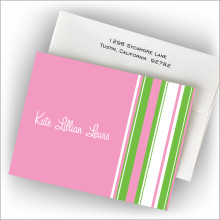 Hot Pink Barcode Fold Note