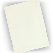 Ivory Embossed Border Stationery - Plain Monarch Sheets 