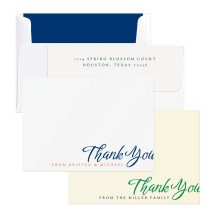 Large Cursive Thank You Cards